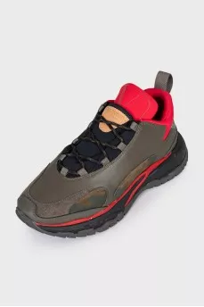 Men's green sneakers