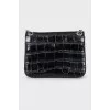 Black bag with embossed leather