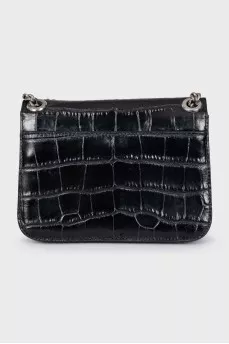 Black bag with embossed leather