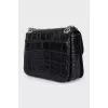 Black bag with embossed leather