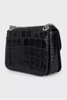 Black bag with embossed leather