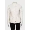 Quilted jacket with a high neck