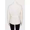 Quilted jacket with a high neck