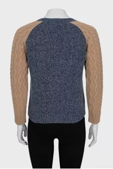 Straight jumper with a diamond print