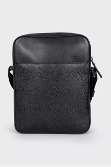 Men's rectangular bag with embossing
