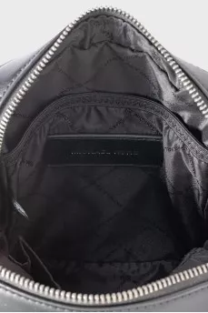 Men's rectangular bag with embossing
