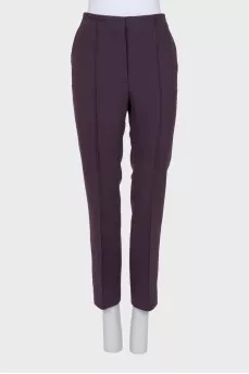 Purple straight trousers
