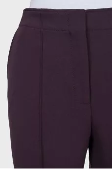 Purple straight trousers