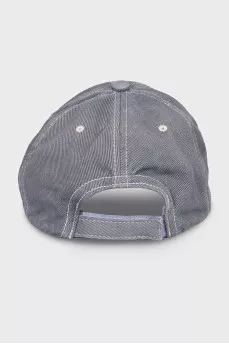 Gray cap with tag