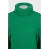 Oversized wool turtleneck sweater