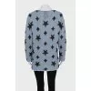 Blue sweater with star print