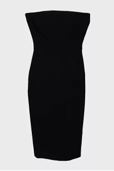 Off-the-shoulder dress with a zipper