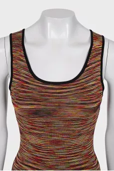 Striped bodycon dress