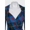Checkered fitted dress