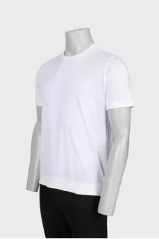 Men's white loose-fitting t-shirt