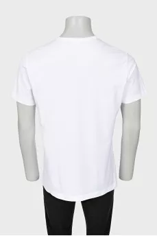 Men's T-shirt with a metal logo