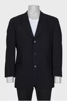 Men's single-breasted button-down jacket