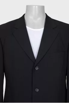 Men's single-breasted button-down jacket
