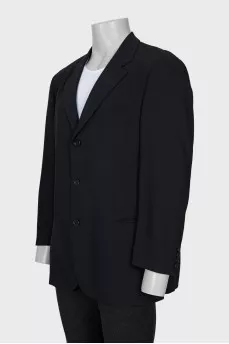 Men's single-breasted button-down jacket