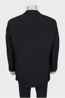Men's single-breasted button-down jacket