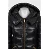 Fitted down jacket with gold-tone hardware