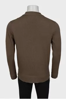 Men's green cardigan