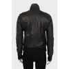 Green leather jacket