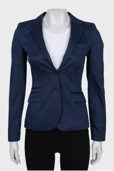 Blue fitted jacket