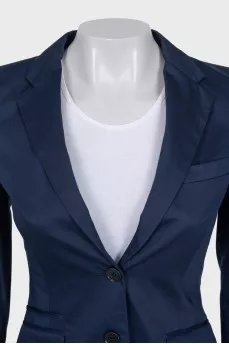 Blue fitted jacket