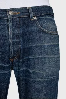 Men's cropped mid-rise jeans