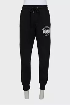 Men's logo drawstring track pants