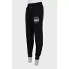 Men's logo drawstring track pants