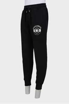 Men's logo drawstring track pants