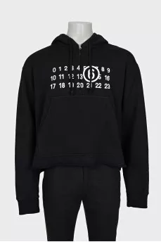 Men's oversized hoodie with signature print