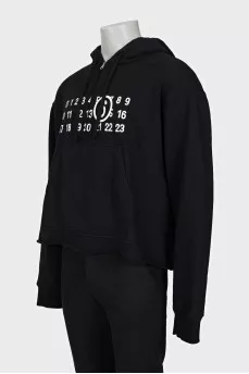 Men's oversized hoodie with signature print