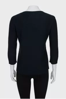 3/4 sleeve jumper with print