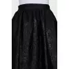 Black skirt with a relief pattern