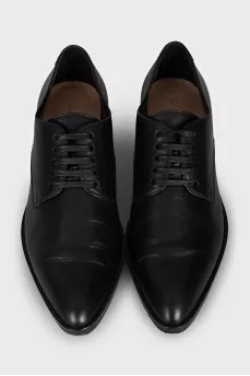 Black lace-up shoes