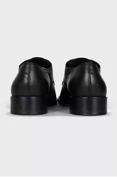 Black lace-up shoes