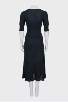 Knitted dress with bows