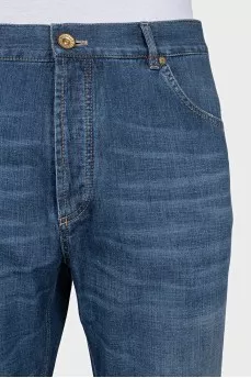 Мужские straight fit джинсы на пуговицах