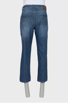 Мужские straight fit джинсы на пуговицах