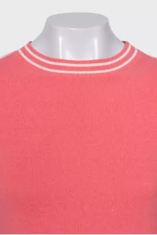 Straight pink jumper with tag