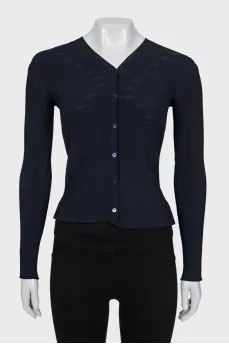 Cropped, fitted cardigan