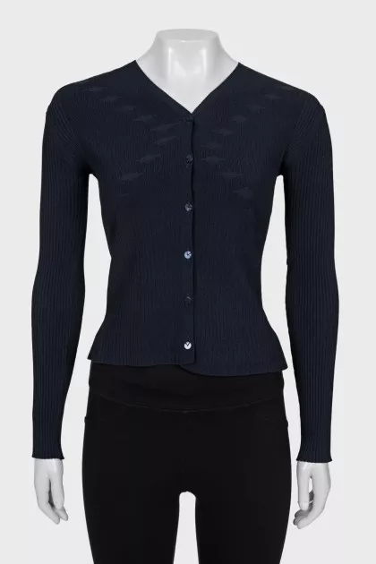 Cropped, fitted cardigan