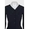 Cropped, fitted cardigan
