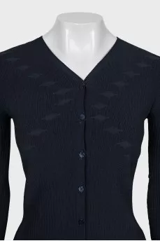 Cropped, fitted cardigan