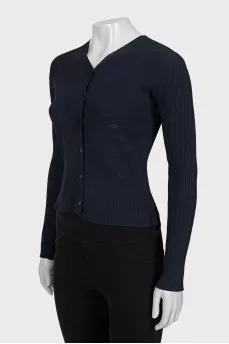 Cropped, fitted cardigan