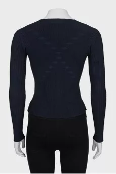 Cropped, fitted cardigan