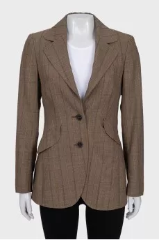 Brown striped jacket
